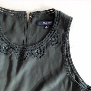 Dark grey green Madewell trapeze tank